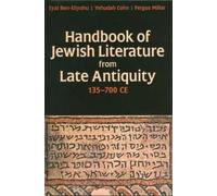 Fergus Millar Eyal Ben-E Handbook of Jewish Literature from Late An (Tapa dura)