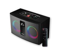 Ferguson - Altavoz Bluetooth 5.0 Grande Regent 300BT 60W - Equipo de Sonido para casa Power Audio Avec Radio FM - Altavoz Potente Hi-Fi Compacto de Madera, USB, AUX, LED RVB, Ultra Bass, Reloj