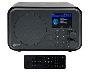 Ferguson Regent i101 - Radio Internet Wi-Fi con Bluetooth FM/DAB/DAB+ Radio FM, despertador, ecualizador, pantalla a color, USB, AUX IN, Line Out, UPnP, temporizador, control por aplicación, mando a