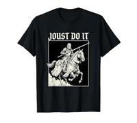 Feria del Renacimiento Justing Funny Medieval Knight REN Faire Camiseta gráfica económica, Hombre, Negro, S