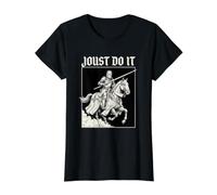 Feria del Renacimiento Justing Funny Medieval Knight REN Faire Camiseta gráfica económica, Mujer, Negro, XL