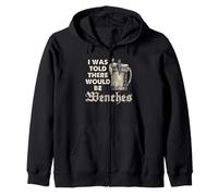 Feria del Renacimiento Wenches Humor de Taberna Medieval Sudadera con Capucha