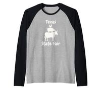 Feria Estatal de Texas Feria Ganadera Camiseta Manga Raglan