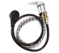 Feriany 1 de grifo para de cama con champú + cabezal de ducha con manguera, grifo de lavabo de acero inoxidable