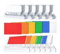 Feriany 120 juegos de pestañas de documentos de archivo de 2 pulgadas para colgar carpetas e inserciones multicolor para rápida identificación de archivos colgantes