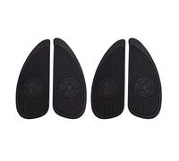 Feriany 2 pares de pegatinas antideslizantes para el depósito de la motocicleta, para el lado de la rodilla, para el acelerador, color negro