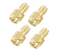 Feriany 4 unidades coaxial adaptador coaxial SMA hembra a RP-SMA macho