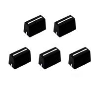 Feriany 5 unidades de botones de fader universales con tapa de potenciómetro deslizante recta para mezcladores de DJ consolas XDJ