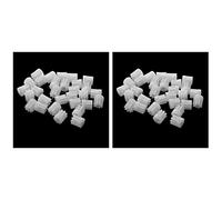 Feriany 60Pcs 0.5 Modulo 8 Dientes Rueda Dentada Engranaje de Plastico para 2mm Eje del Motor de Coche de Juguete
