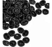 Feriany 800 piezas desechables de látex para dedos protectores de dedos, guantes de repuesto negros antiestáticos, fundas de goma para dedos