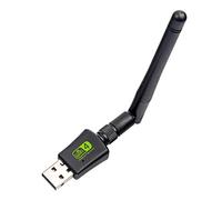 Feriany Adaptador WiFi USB Antena Adaptador WiFi USB Tarjeta Adaptador Wi-Fi Ethernet WiFi Dongle Controlador Gratuito para PC Escritorio PortáTil