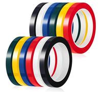 Feriany Colores cinta autoclave 216 pies/longitud 0.4 /B Instrumento cinta de identificación esterilizable 270 Fahrenheit 12 rollos