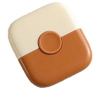 Feriany Cortapelos 2 en 1, peine de peluquería, cortapelos, removedor, mini herramienta de maquillaje para el hogar, naranja, duradero, fácil de usar, 6,5 x 7,5 cm