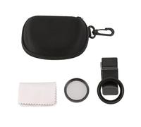 Feriany Filtro CPL de 37 mm, accesorio circular para cámara, universal, con clip, polarizador de teléfono profesional portátil