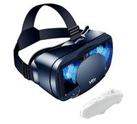 Feriany Gafas de realidad virtual 3D de realidad virtual, gafas de realidad virtual 3D, gafas de realidad virtual ajustables con gamepad