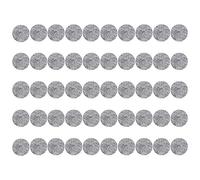 Feriany Juego de 100 alfombrillas redondas de fieltro para mesa, silla, patas de muebles, almohadillas protectoras de madera gris
