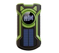 Feriany Radio Solar de Manivela Radio MeteorolóGica PortáTil Am/FM/con Linterna LED Altavoz Bluetooth 5.0 Radio de Emergencia-C