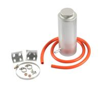 Feriany - Tanque de Recuperación de Líquido de Refrigeración Universal de Aluminio de 800 ML, Tanque de Demasiado Completo, Tanque de Agua de Refrigeración de 0,8 L