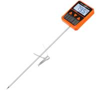 Feriany Termómetro de sonda con clip de olla, función de alarma, IPX6, resistente al agua, giratorio, pantalla grande, termómetro de aceite para freír, fácil de usar