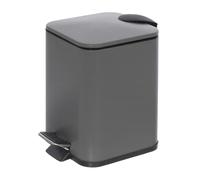 FERIDRAS 151058 Cubo, Cuadrada, 3 L, Gris, 16 x 16 x 24 cm