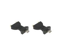Feriuzymix Juego de 2 adaptadores de corriente de vídeo USB macho a 2 RCA hembra, HDTV, 1 unidad