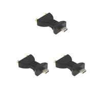 Feriuzymix Juego de 3 adaptadores de corriente de vídeo USB macho a 2 RCA hembra, HDTV, 1 unidad