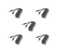 Feriuzymix Juego de 5 divisores PoE activos IEEE 802.3af Micro USB Power Over Ethernet 48V a 12V