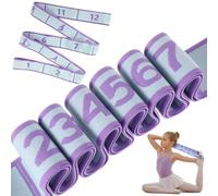 Ferizzia 2 Piezas Bandas Elasticas Musculacion, 4 x 135cm Bandas Elástica Fitness, Cintas Elasticas Musculacion con 12 Lazos, Suave y Duradero, para Estiramiento, Yoga, Pilates y Entrenamiento
