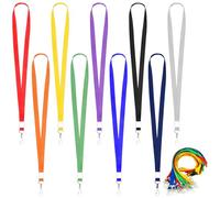 Ferizzia 30 Piezas Cordones Coloridos, 45 cm Correa para Cuello, Lanyard Cordón con Ganchos Giratorios, Lanyard llaves, para Negocios, Exposiciones, Porta Tarjetas de Identificación