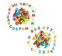 Ferizzia 400 Piezas Fieltro Número del Letras Adhesivos, Letras Autoadhesivas de Fieltro, Calcomanías de Números Colorida, para Arte de DIY, Decorar Manualidades, DIY Scrapbooking y Decoración