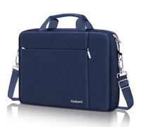 Ferkurn Bolsa para laptop para mujer y hombre, para HP Envy Pavilion Omen/LG Gram/MSI/Dell Inspiron XPS/Lenovo Thinkpad/ASUS/Acer, maletín de transporte con correa para el hombro, azul, 14 pulgadas