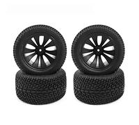 Ferleiss 4 unids 90mm neumáticos de goma rueda para 144001 124019 12428 104001 16889 SG1601 RC Car Upgrade Parts