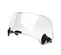 Ferleiss Extensión de Pantalla de Viento Universal para Motocicleta Ajustable de Color Transparente Alerón Deflector de Parabrisas 28,5 x 12 x 21 cm