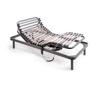Ferlex - Cama articulada eléctrica | Somier articulado de 5 Planos | Reguladores de firmeza y Refuerzo en Lumbar y Dorsal (105x190 cm)