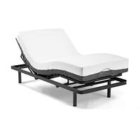 Ferlex - Pack Cama articulada eléctrica Erwin con colchón ortopédico viscoelástico Elion | Mando inalámbrico (90x200)