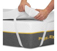 Ferlex - Topper ViscoGel Impermeable 5 cm | Topper viscoelástico 100% | Tejido Tencel Muy Suave y Fresco | Sobrecolchon Desenfundable y Lavable (90x200)