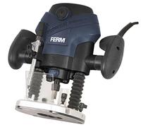 FERM Fresadora de precisión - Fresadora de inmersión - 1300W - 6-8mm - Luz de trabajo LED - Extractor de polvo - Con guía paralela, guía de plantilla y 6 fresas