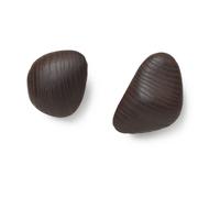 ferm LIVING Hook Cairn, marrón oscuro, madera, set de 2