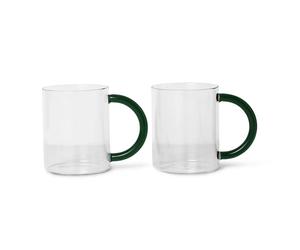 Ferm Living 2 Tazas Still transparente