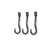 Ferm Living 3 Ganchos Curvature latón negro