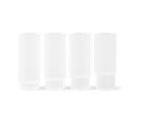 ferm LIVING - Ripple Long Drink Glasses 4 pcs. Frosted