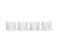 ferm LIVING - Ripple Low Glasses Set of 4 Clear