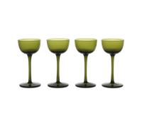 Ferm Living 4 Vasos de licor Host Verde musgo