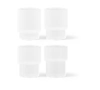 ferm LIVING - Ripple Glasses 4 pcs. Frosted