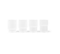 ferm LIVING - Ripple Small Glasses 4 pcs. Frosted