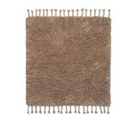 Ferm Living Alfombra Amass long pile 140x140 cm White Pepper