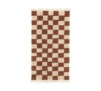 Ferm Living Alfombra de algodón Mara 80x150 cm Óxido-Arena Cálida