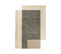 Ferm Living Alfombra de lana Counter Carbón-Blanco roto. 200x300 cm