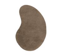 Ferm Living Alfombra de lana Forma 103x155 cm Marrón ceniza