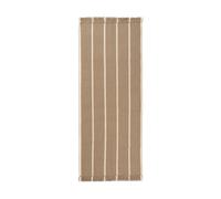 Ferm Living Alfombra de recibidor Calm kelim Dark Sand. Off-white. 80x200 cm